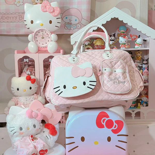 Big Cute Hello Kitty Y2K Handbag Pink